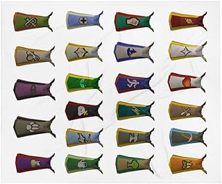 RuneScape Skill Cape Blanket, OSRS, Old School Rune Scape, Throw Blanket