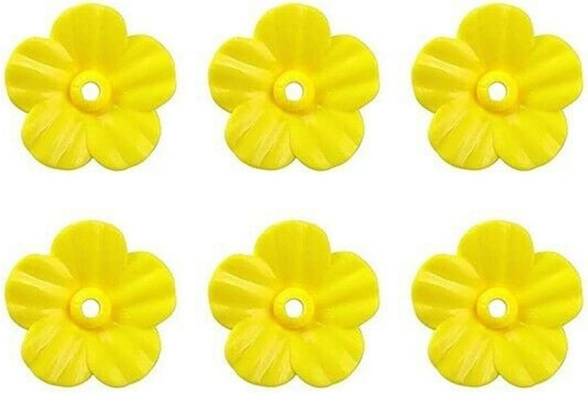 MeikakkaHummingbird Feeder Replacement Flowers, Slices Window Hanging Bird Feeder More Birds Bird Health,Plastic Decorative Flower Feeding Replacement Parts for Hummingbird Feeder Outdoors