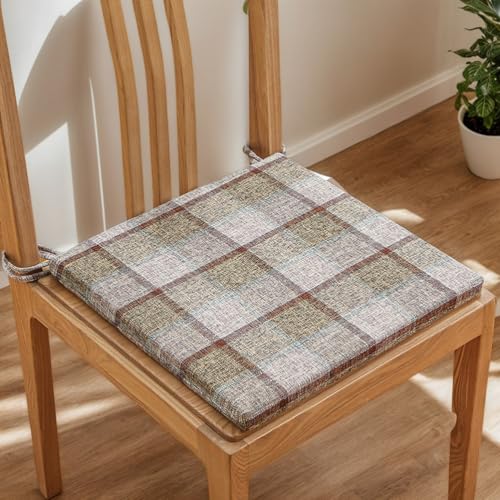 Mesa cuadrada y cojines de poliéster de 40 x 40 cm antideslizantes lavables pack de 4 unidades 2