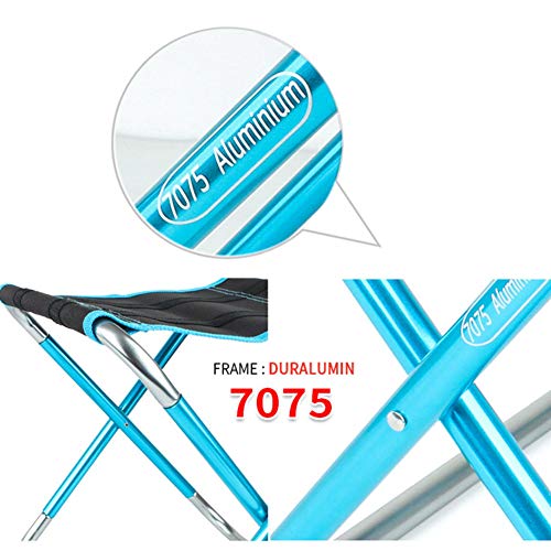 Chaise pliante pour randonnée avec tabouret pliant de camping compact - 5