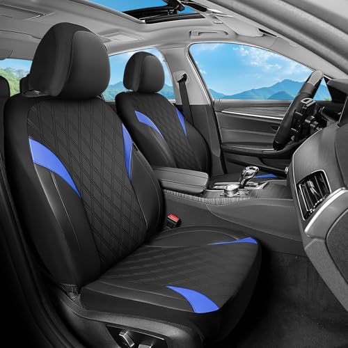Image of FLORICH Car Seat Covers Full Set, Leather Seat Covers for Cars, Car Seat Protector Waterproof, Universal Automotive Seat Covers Breathable, Front and Rear Car Seat Cover Fit for Most Sedans SUV Truck