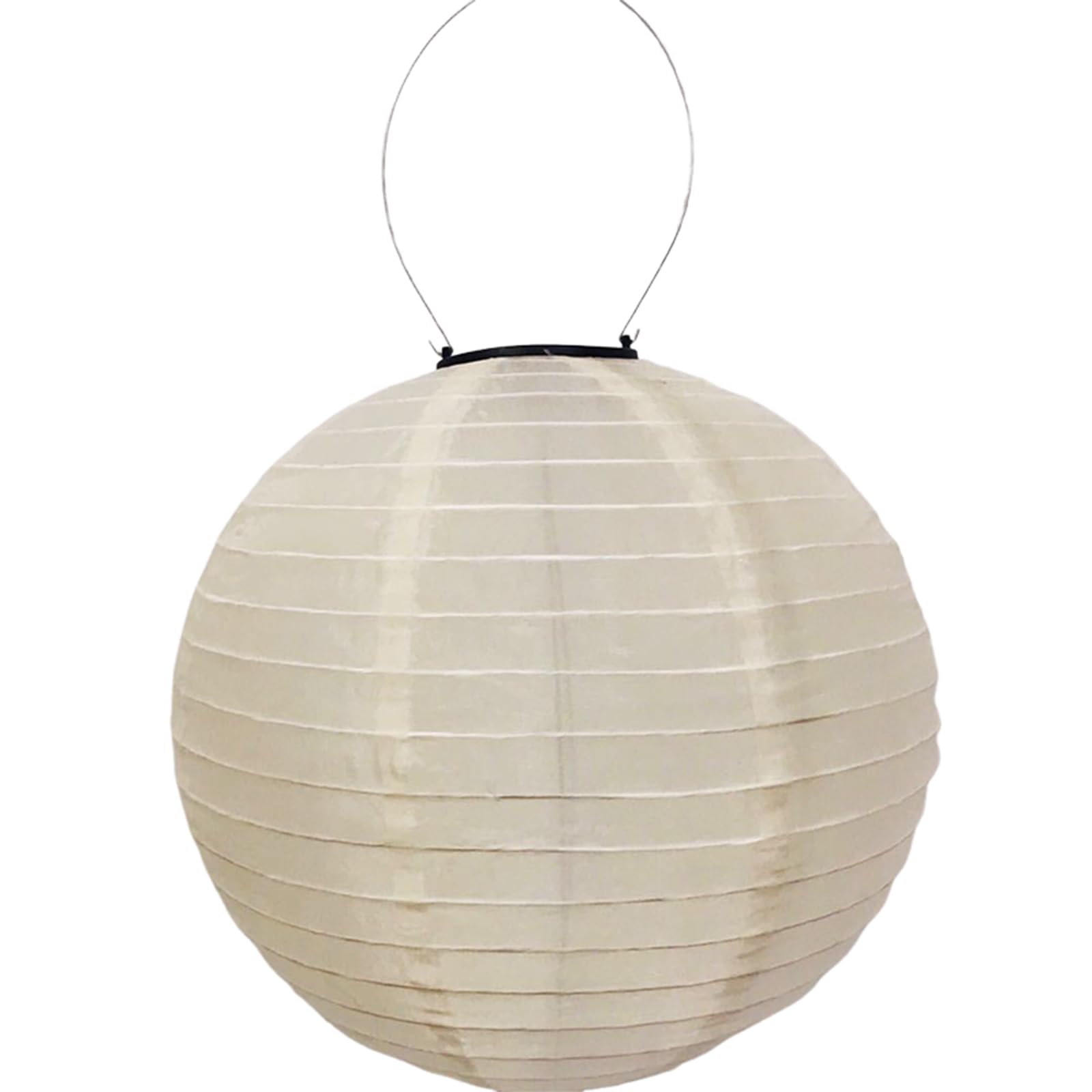 YAMSLAM 12 Inch Solar Powered Lanterns, Nylon Hanging Lanterns, LED Garden Decorative Light, Hanging Solar Santerns for Outdoor/Indoor