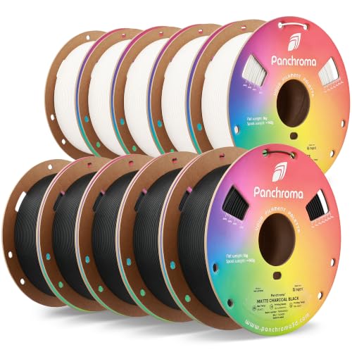 Image of Polymaker Panchroma Matte PLA 3D Printer Filament Bundle 10kg, 1.75mm