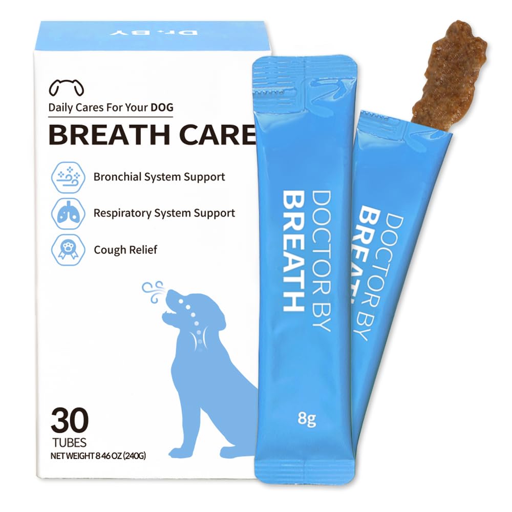 Doctor By Breath Bronchial Supplements for Dogs - Dog Cough Relief - for Dry, Wet & Barkly Pet Cough (8.5 Ounce (Pack of 1))