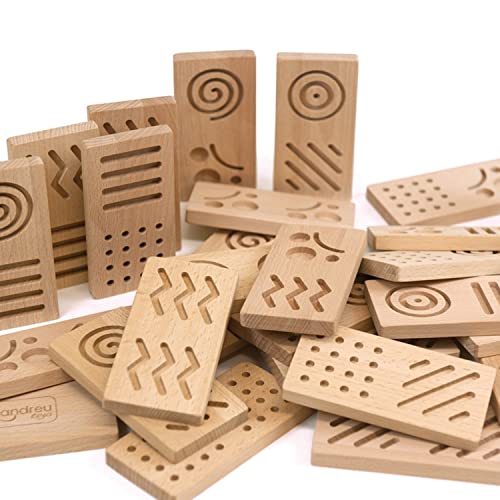 Juego de Dominó Sensorial de Madera Andreu Toys miniatura 6