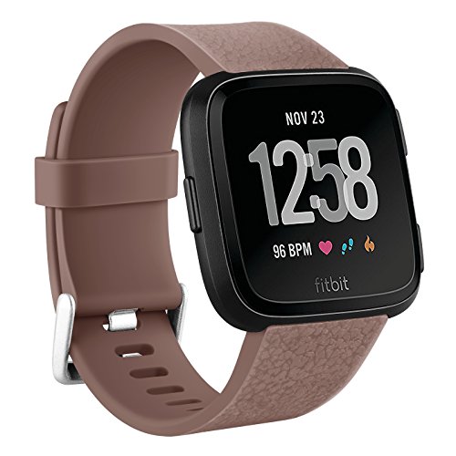 Bepack Versa Correas, Pulsera Versa Special Edition, Patrón de Cuero, Reemplazo de Silicona TPE Suave, Recambio de Pulseras Ajustable Accesorios, Multicolor Wristband, Large Small