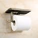 Portarrollos de papel higiénico para baño con estante, accesorios de baño,soporte de...