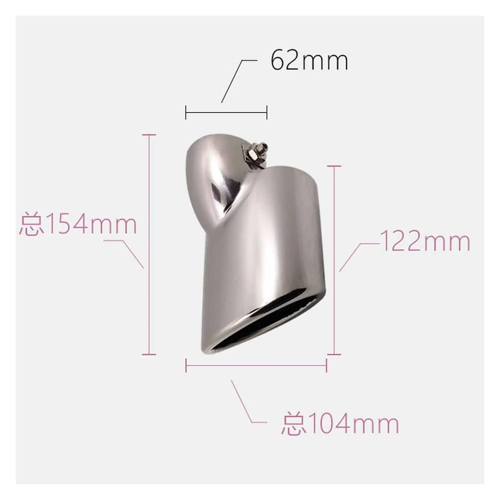 Terminale di Scarico Per Chevrolet Per Cruze Terminale Universale Per Marmitta Di Scarico Per Auto In Acciaio Inox Per Terminale Di Scarico Posteriore