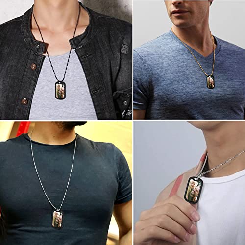 Supcare Picture Necklace Personalized Photo Pendant For Men Customized Necklaces For Man Memorial Dog Tag Chain Hip Hop Jewelry #TOP1