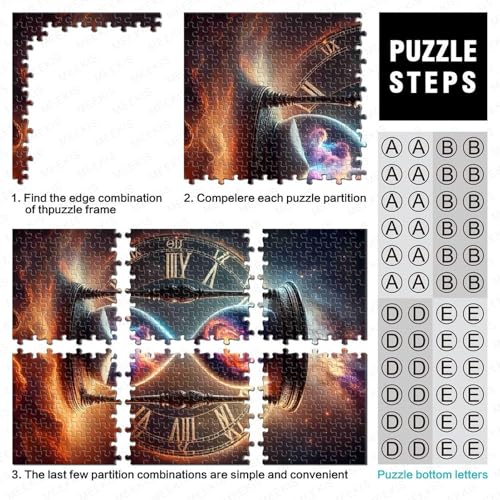 Puzzle de 1000 piezas de Reloj Cósmico, el pasatiempo de relajación ideal para tardes en casa 5