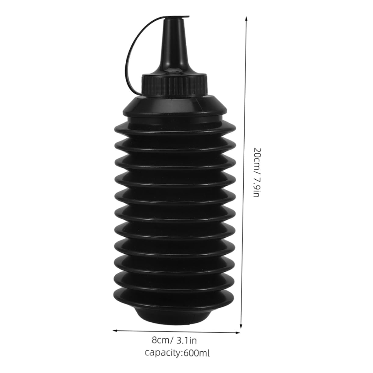 ibasenice Professional Bead Organizer 2pcs Plastic Squeeze Bottle Toy Bead Storage Folding Bottle Outdoor Accessory