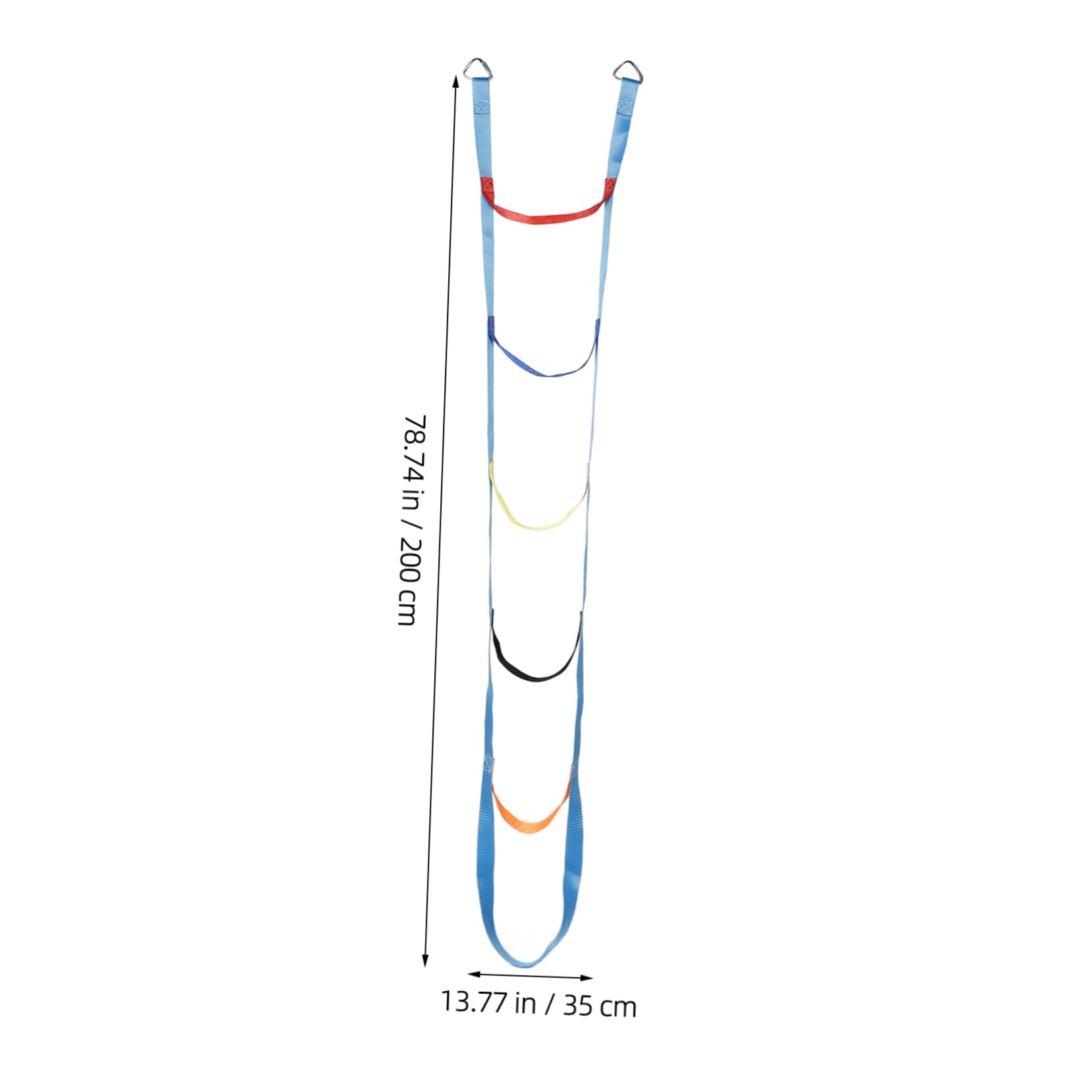 ERINGOGO Portable Boys and Girls Rope Ladder 2-in-1 Climbing Play Accessory for Outdoor Activities Nature Exploration