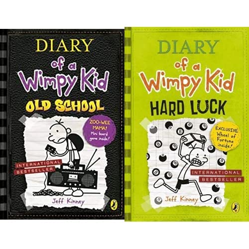 Diary of a Wimpy Kid: Old School (Book 10)+Diary of a Wimpy Kid: Hard Luck(Set of 2books)