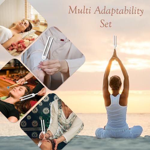 DiDiBirDi Tuning Fork, Aluminum Alloy, Includes Silicone Hammer and Storage Bag for Yoga,Meditation,Relaxation - Image 7