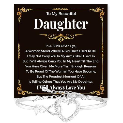 GLAVICY To My Daughter�u���X���b�g�A�Ӗ��̂���W���G���[�M�t�g�A���ւ̃u���X���b�g�A���b�Z�[�W�J�[�h�ƃ{�b�N�X�t���A�N���X�}�X�A�a�����A���Ǝ��A�����p�u���X���b�g�B, Heart Bracelet, �X�e�����X�|, ��΂Ȃ�