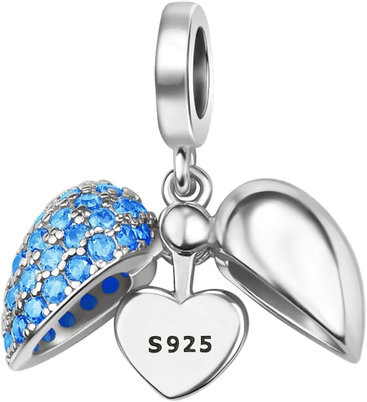 925 sterling silver bracelet and necklace pendant December series/Birthstone Charm Bead Women's Jewelry Gift Suitable for Women - Image 2