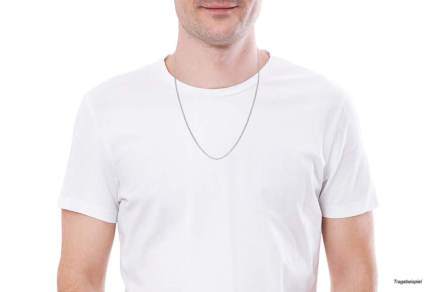 FILANGO Gioielli in argento 925 | Catena a maglia barbazzale e lucidata a specchio | Larghezza e lunghezza a scelta e Argento, colore: argento, cod. SSH123-10-60