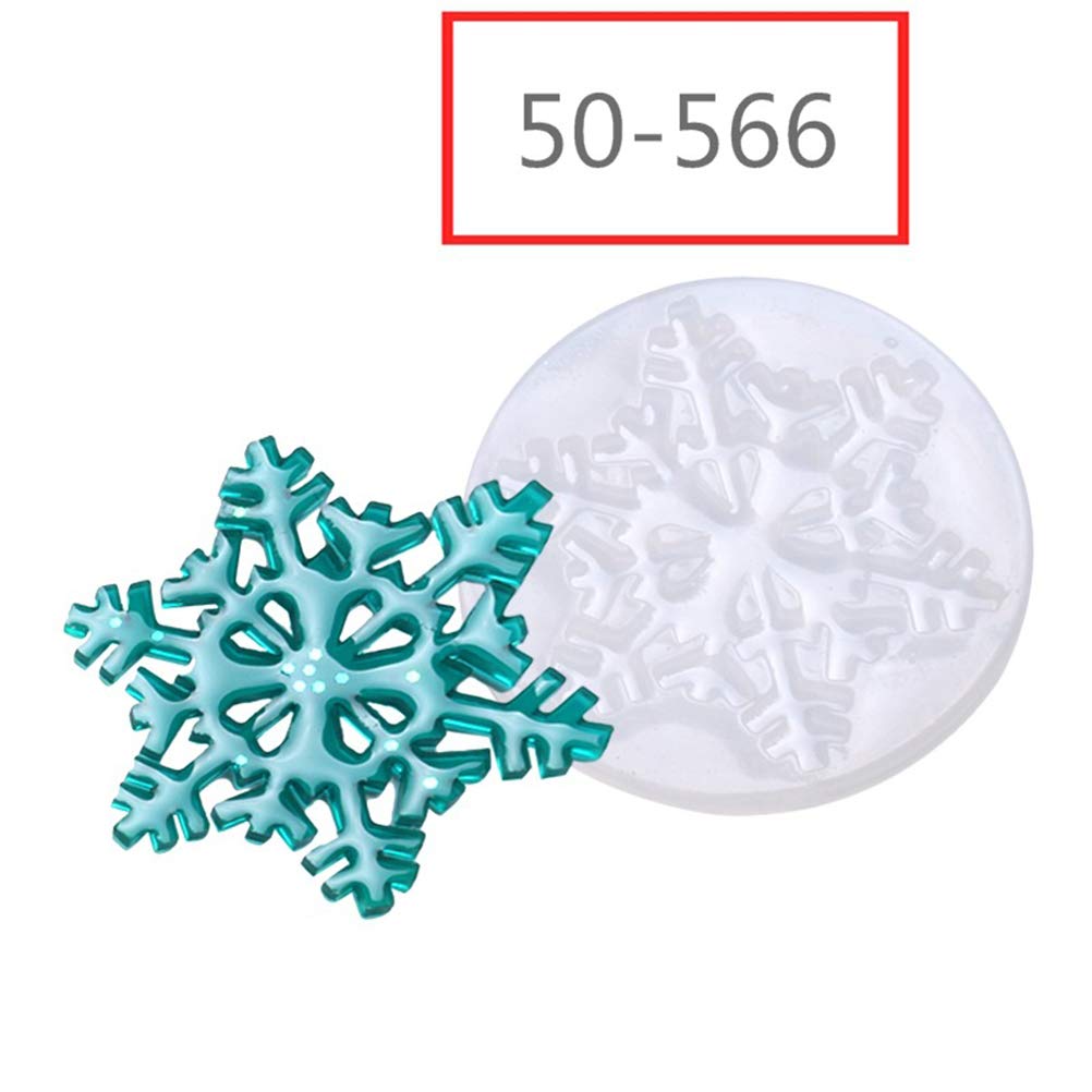 - Juego de 5 moldes de resina para hacer bisutería, diseño de de nieve