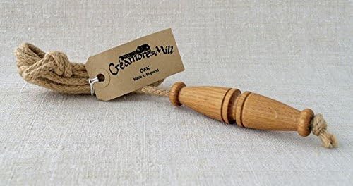 Creamore Mill Made in England Oak and Rope Light Pull, Toggle