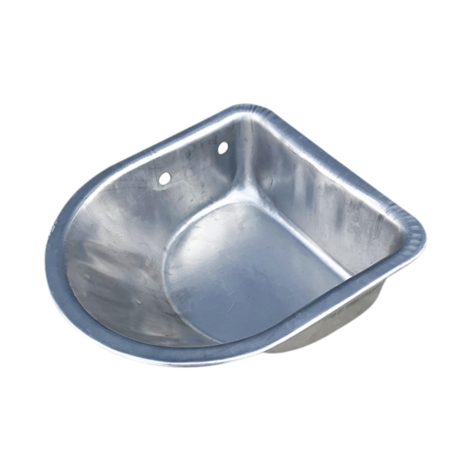 Comedero para cerdos de acero inoxidable Style D, contenedor de alimento para ganado reforzado