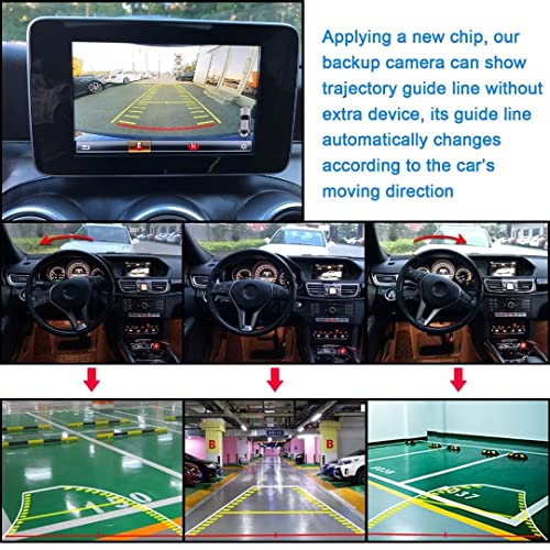 Universal Wired Back-Up Camera With Dynamic Trajectory Guide Line And High Definition #TOP6