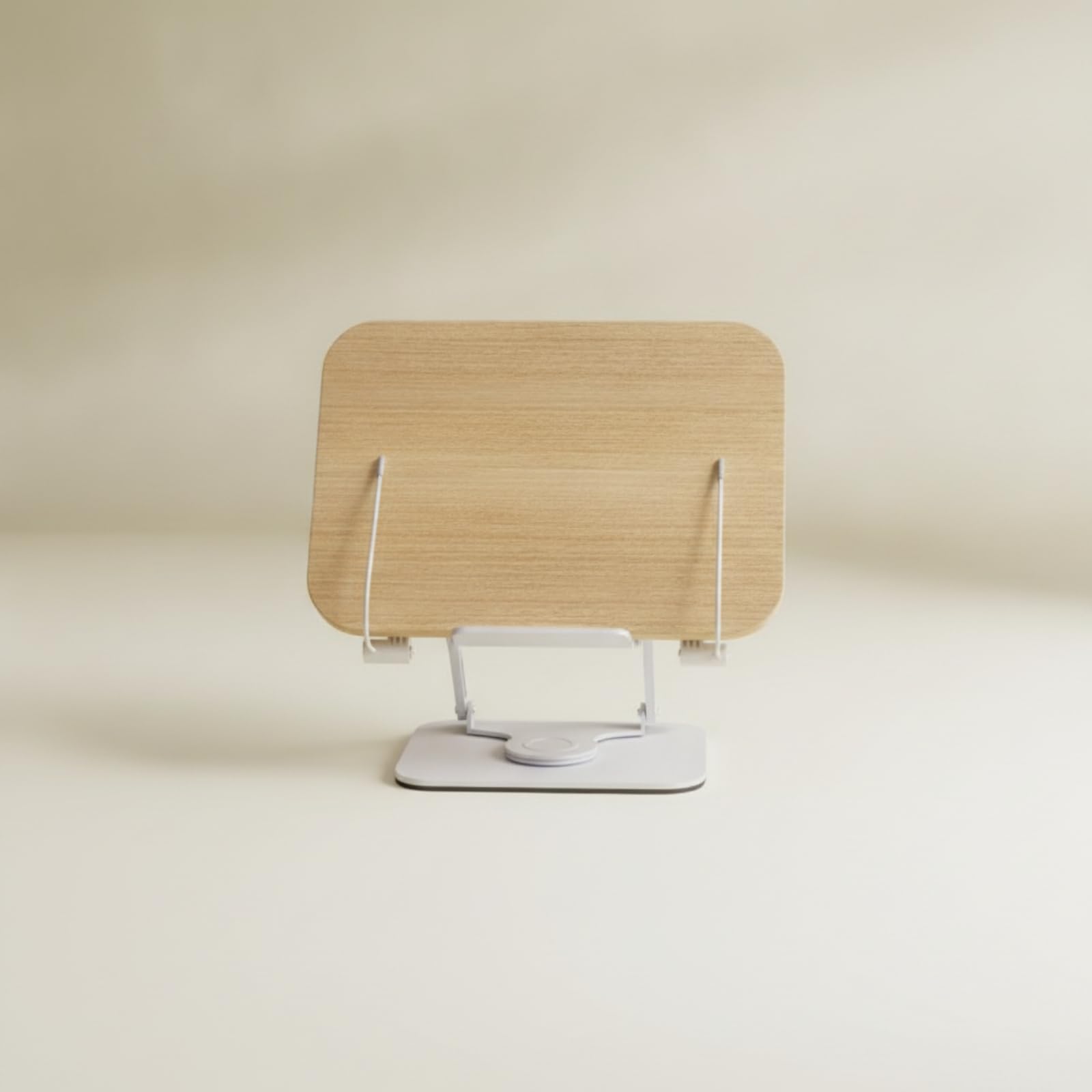 Lesepult mit Buchklemme 360° Drehbar Buchhalt mit Drehtell Höhenvstellbar Leseständ Seitenklammn für Studenten, color to 2, Drehbar Mit Verbreitertem Und Verdicktem Holzsockel