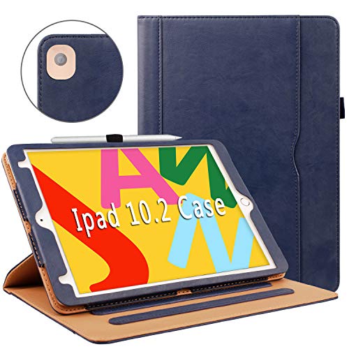 ZoneFoker New iPad 7th Generation Tablet Leather Case (10.2-inch,2019 Releases), 360 Protection Multi-Angle