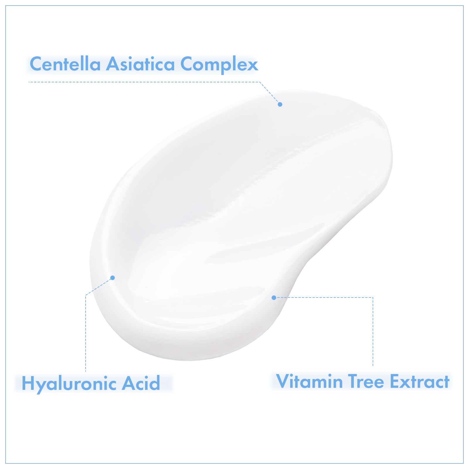 NATUREKIND Cica Panthenol Cream, 50,000 ppm Pantenol, Centella Asiática y Ácido Hialurónico, Hidratante Reparador Barrera para Piel Seca y Sensible, Cuidado de la Piel Coreano, 150 g