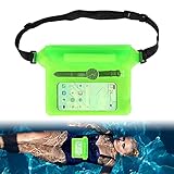 [100% impermeable] : Bolsa Estanca toma el material de PVC durable y suave con la densidad altísima. Esta funda impermeable de sello triple protege los objetos de valor del agua hasta 2 metros de profundidad.