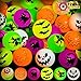 JOYIN 72 Glow in The Dark Bouncing Balls 1.25” | 6 Halloween Theme Designs | for Halloween Bouncy Party Favor Supplies, School Classroom Game Rewards, Trick or Treating Goodie