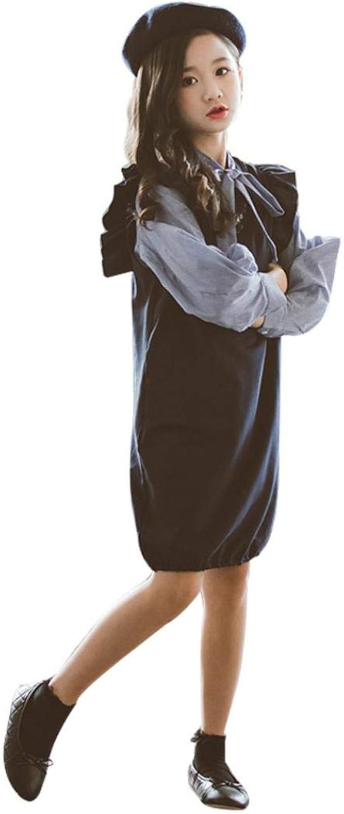 Amazon 子供服 Westsi 女の子 ワンピース チュニック 可愛い キッズ服 子供洋服 長袖 2点セット 春 秋 トップス ハイウエスト 韓国風 おしゃれ フォーマル 通園 通学 七五三 入学式 学園祭 パーティー 誕生日 110 160 ワンピース チュニック 通販