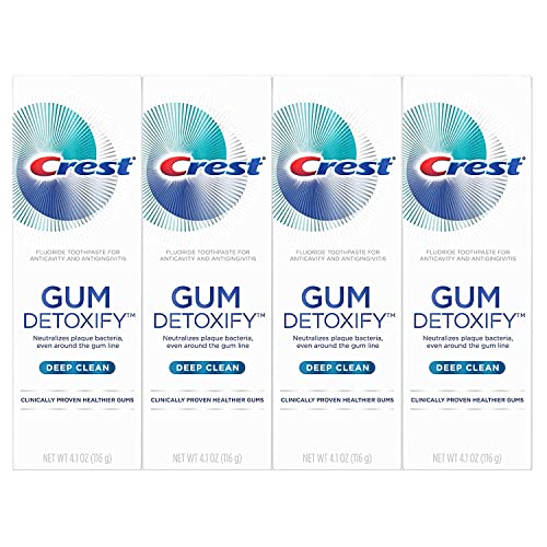 Crest Gum Detoxify Deep Clean Toothpaste, 4.1 Ounce, 4-Pack
