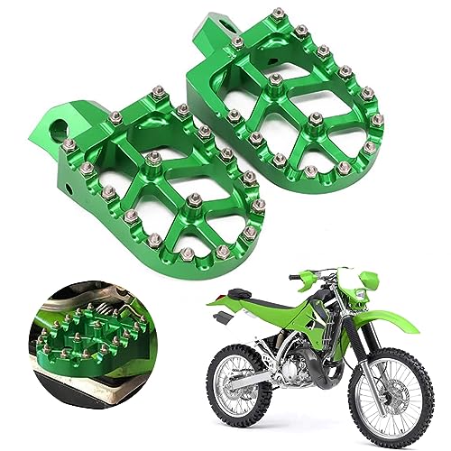 Image of AnXin Footpegs Footrest Foot Pegs For KDX200 1995-2005 KDX200R 1997-2001 KDX220R 2002-2005 KDX250 1991-1994 KX125 KX250 1988-1996 KX500 1988-2004 Motorcycle