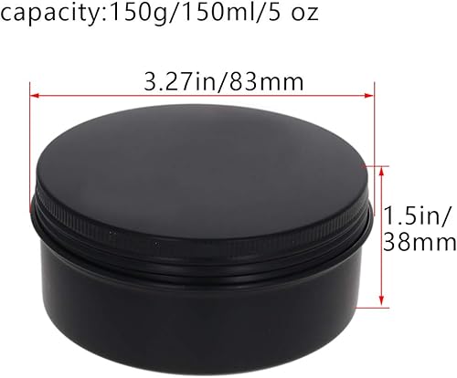 Miniatura 10 de Othmro Latas redondas de metal de 8.3 onzas, latas de aluminio, contenedores recargables de 8.5 fl oz, botellas de lata con tapa de tornillo para