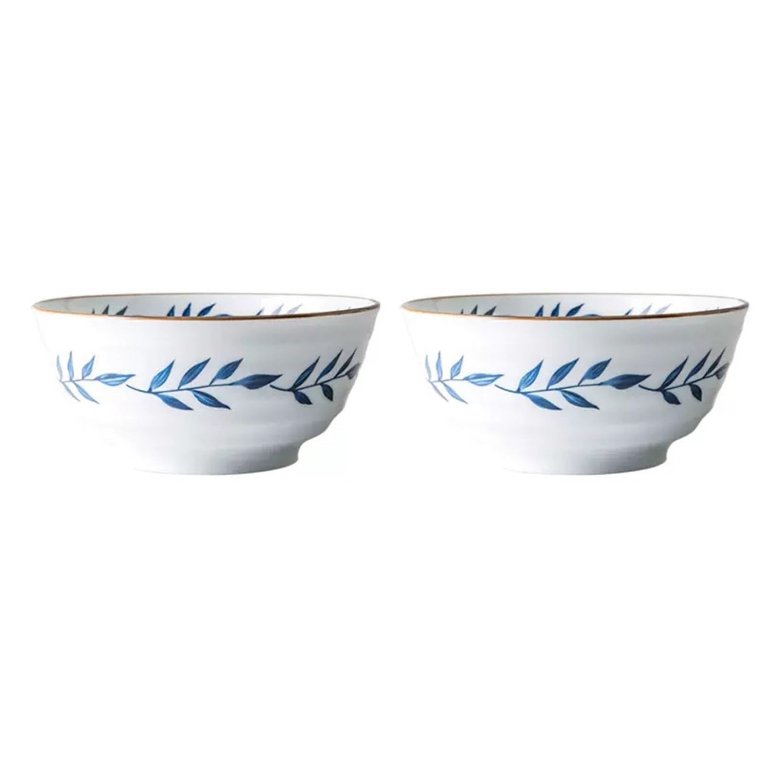 Soup Bowls, 6in Deep Anti-scalding Ramen Bowl, White Ceramic Bowls, Noodle Pho Bowls, Salad Bowls, Pasta Bowls, Dishwasher & Microwave Safe (Color : 2Pcs)