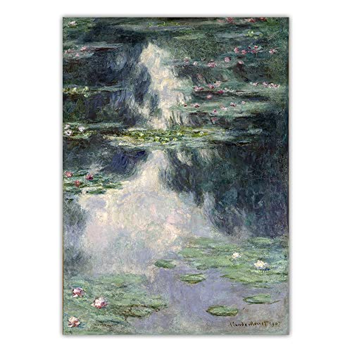Kit Peinture Diamant Claude Monet Nénuphars Cadeau Idéal Passionnés d'Art 30cm