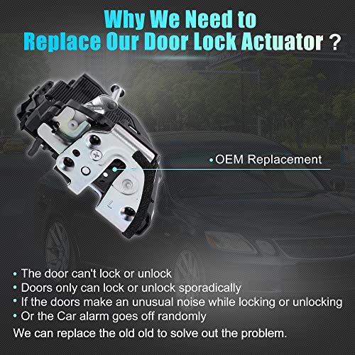 Image of X AUTOHAUX Power Door Lock Actuator Motor Rear Left Driver Side for LEXUS GS350 2016-2019 6906006100 6906033120