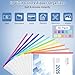 Antner 30PCS Letter Size Binder Pockets for 3 Ring Binder, 10 Assorted Colors Zipper Pouches Waterproof PVC Document Organizer File Folders 3-Hole Loose Leaf Insert Bags Page Sleeves Sheet Protectors