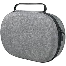 Hard Carrying Case for Vision Pro VR headset, Travel Case Protective Storage Bag EVA Shockproof Waterproof Cover Pouch for Vision Pro and Accessories Protection Dark Grey