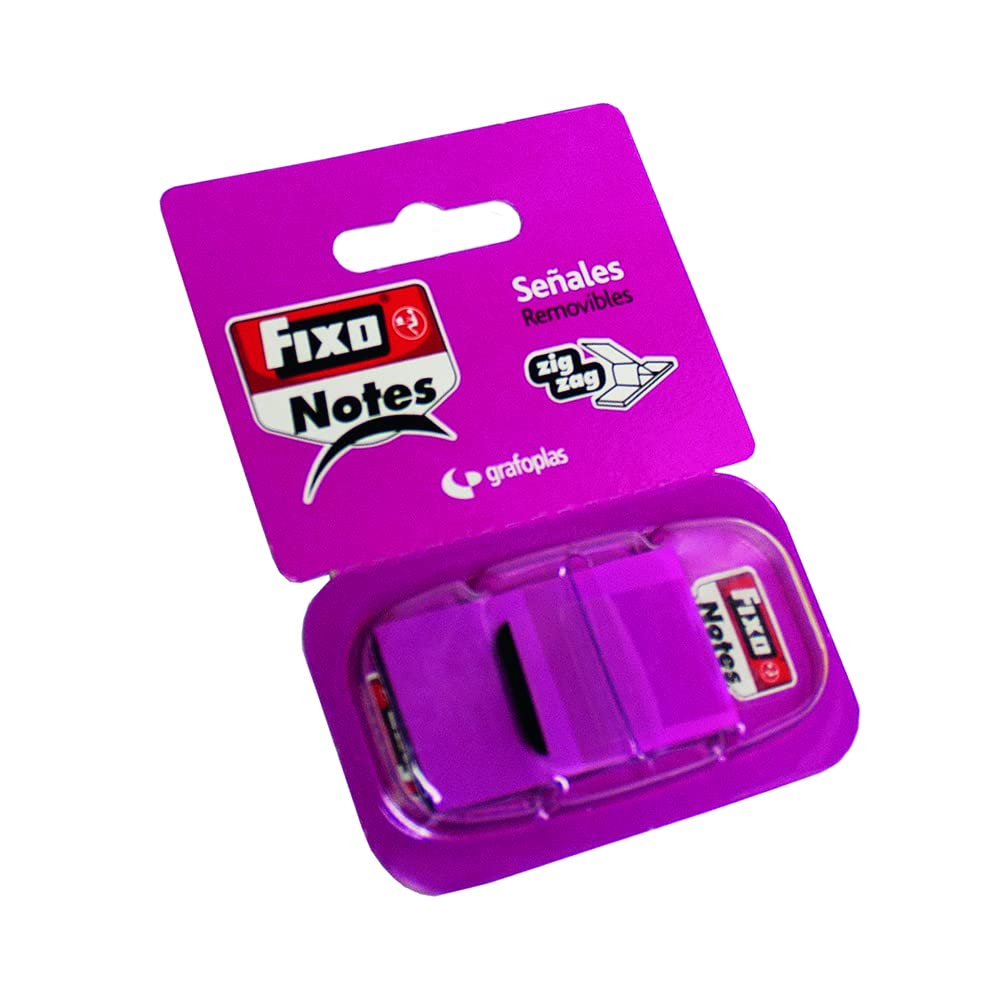 Fixo Notes 65006653 Adhesive Markers with Dispenser, Pink, PET, 25 x 43 mm