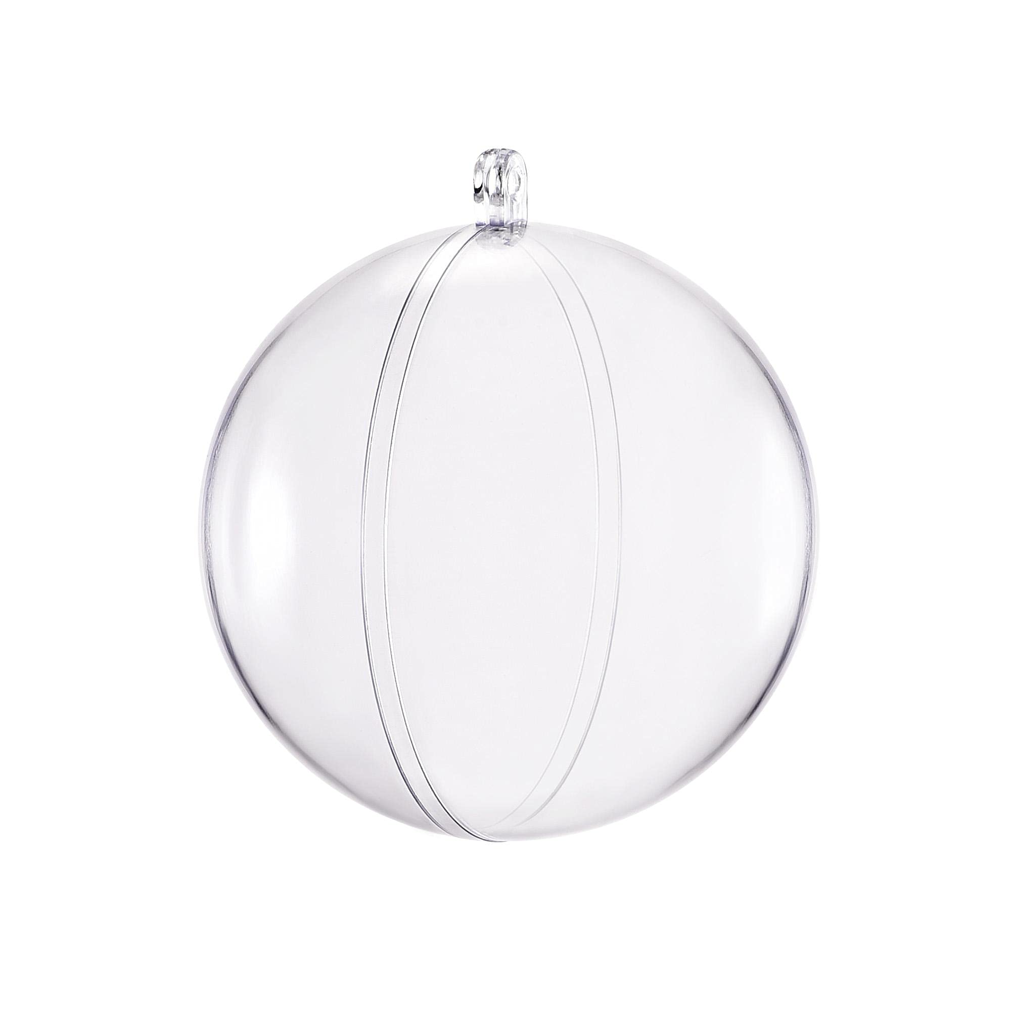 uxcell6pcs 2 3/4-inch(70mm) Clear Plastic Ornaments Ball