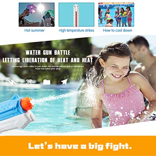 MeiGuiSha 2 Pack Super Soaker Water Gun Blaster High Capacity Water Soaker Blaster Squirt Toy Swimming Pool Beach Party Favors Sand Water Fighting Toy for Kids