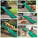 Maximale Länge 180cm Große Hunderampe Auto, Klappbare Hunde-Rampe mit Anti-Rutsch-Oberfläche, Hunderampe Auto Klappbar für SUV, LKW & Outdoor Treppen, Hundetreppe Auto für 100kg Große Hunde SUV & LKW