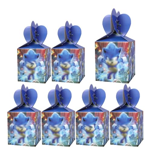 24 Piezas Cajas de Caramelo Cajas de Fiesta Bolsas de Regalo Papel para Fiestas de Cumpleaños Infantiles Fiesta de Navidad (F)