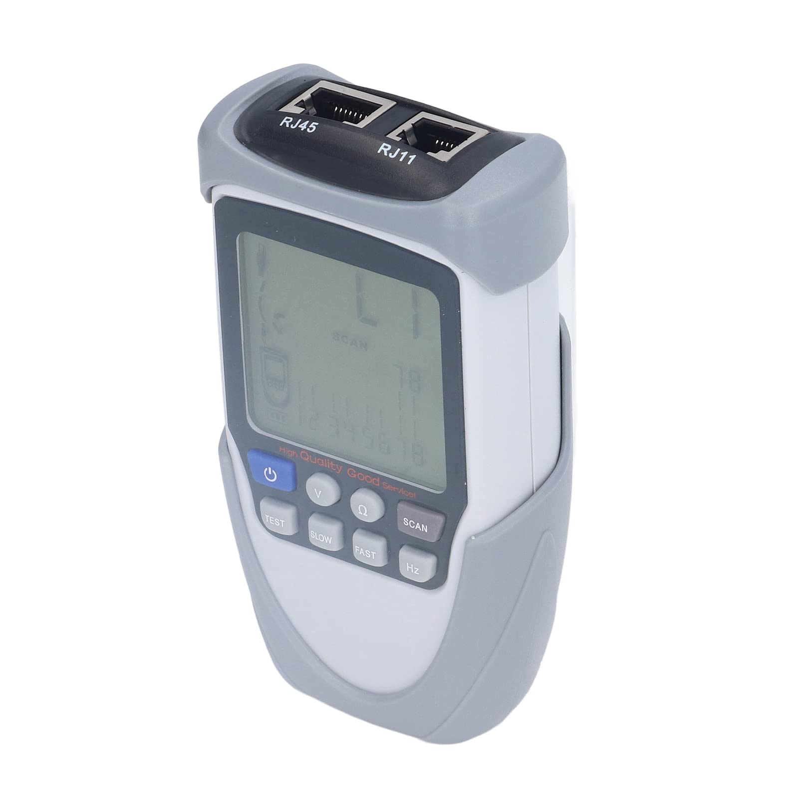 Tester Kabli Sieciowych, Tester Kabli Poe dla CAT5e/CAT6/CAT6a, Tester Sieci Ethernet z Wyświetlaczem LCD, Przewodu Ethernet do Testowania Lokalizacji Uszkodzeń i Pomiaru Długości