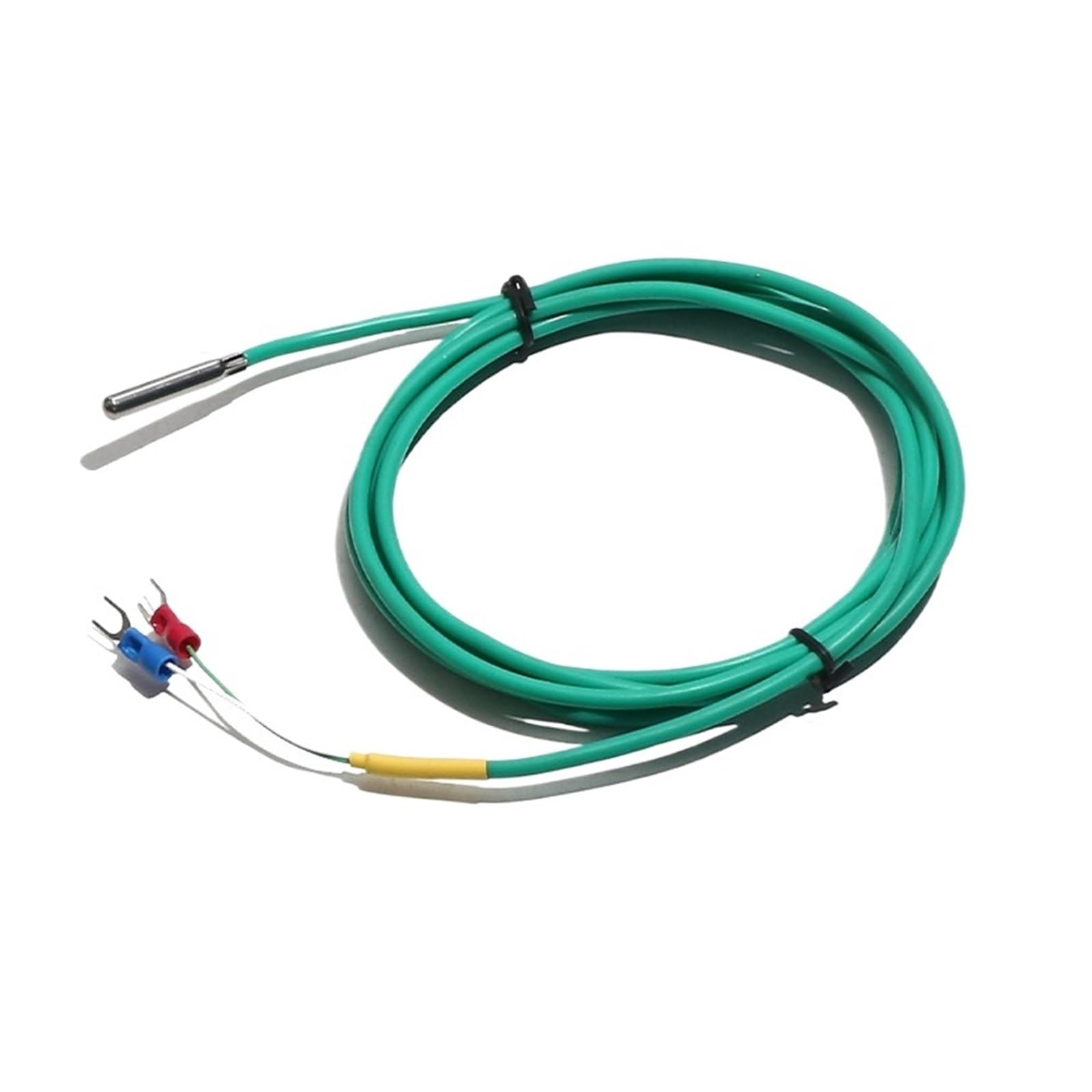 Termopar con sensor de temperatura tipo K, sonda de rosca Tubular M6 de 5x30MM con Cable de silicona impermeable de 1M, 2M, 3, 4 y 5M(5x30mm Probe,Cable Length 1m)
