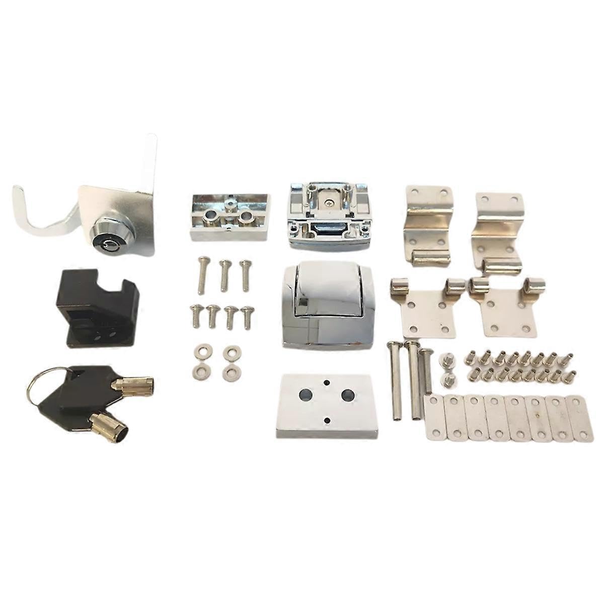 Motorcycle Chrome Tour Pak Pack Trunk Latches Hinge Lock Kit for Harley Touring Trike 1988-2013 Luggage Lock Latche