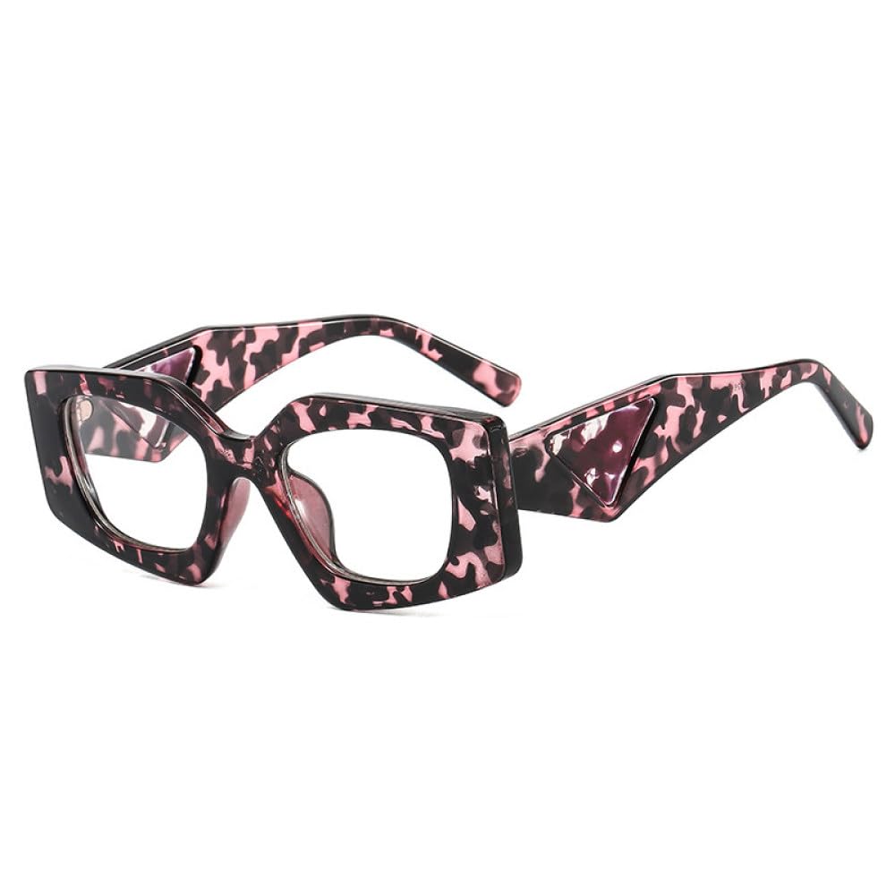 Occhiali da Sole poligonali alla Popolari da Donna Retro tonalità di Colore Gelatina uv400 Montatura per Occhiali Trasparente da Uomo