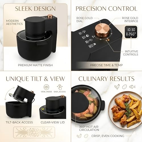 Image of Air Fryer 6.5L For Kitchen 1200W - Uses Up to 80% Less Fat, Healthy Oil-Free Cooking-360 Hot Air Circulation-Nonstick Basket, Quick & Easy Meals in Minutes -Ideal for Frying /Grilling /Roasting