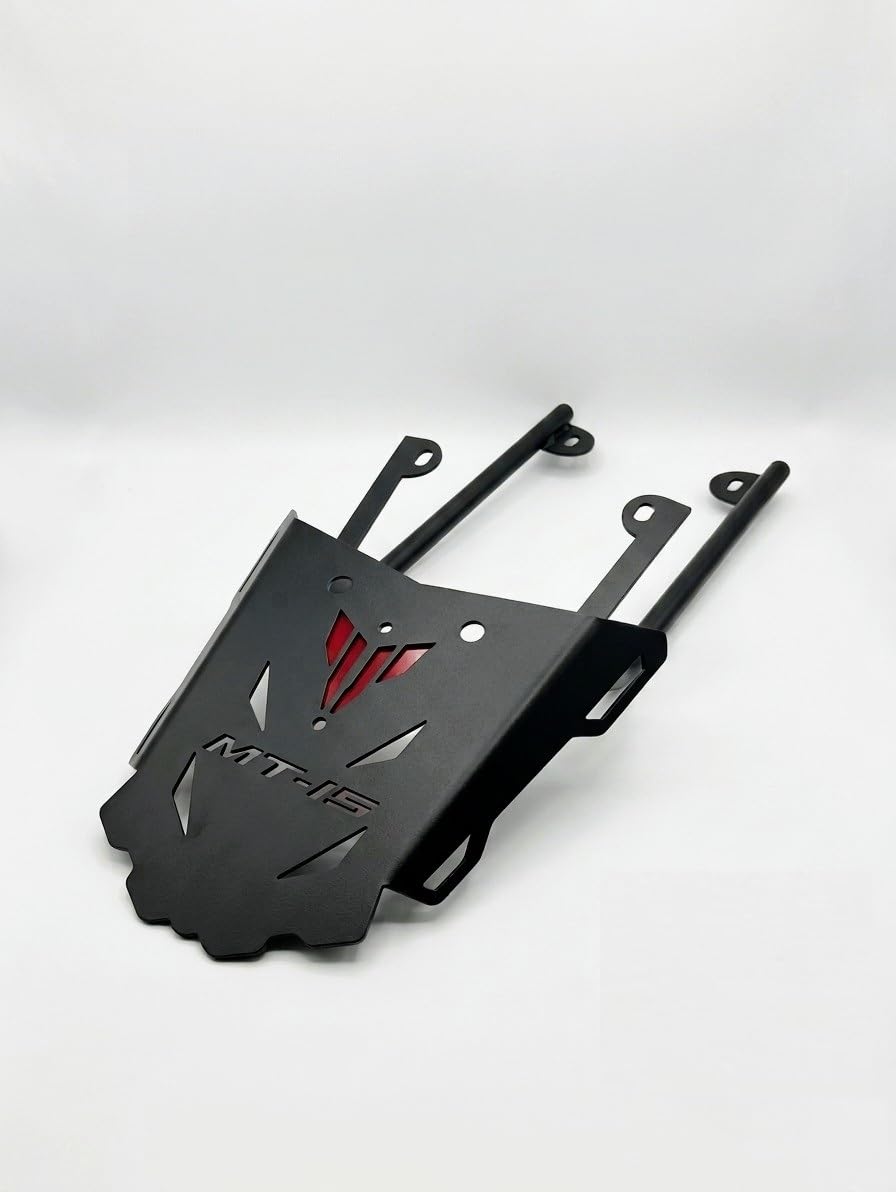 Premium Rear Tail Rack for MT-15 | Heavy-Duty Metal Luggage Carrier Plate | Sturdy Top Box Mount for Touring & Commuting (Black)-image-38